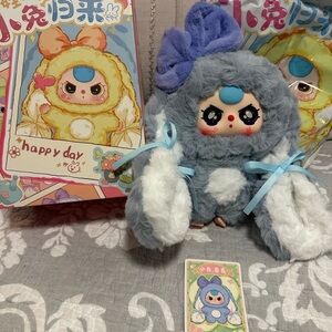 Baby Three-Bunny Return Series Plush.New. Box opened to verify.Special eyes!